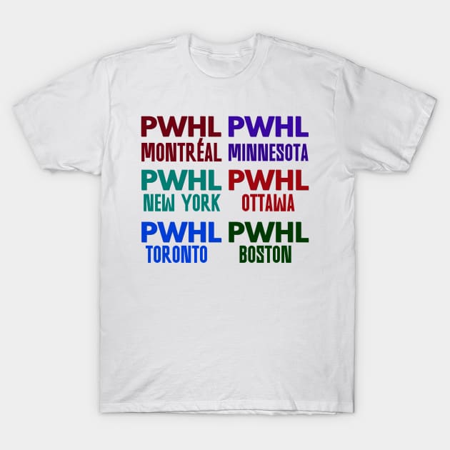 All PWHL MEMBERS T-Shirt by thestaroflove